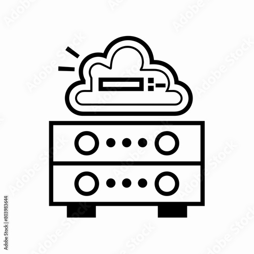 icon of a computer server 