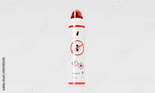 Insect repellent ants snakes beetles mosquitoes sprey isolated white background photo