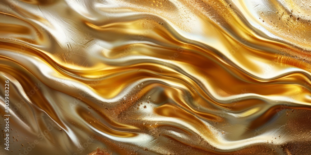 Fototapeta premium Luxurious, Gold, Glistening texture. A Golden surface for Liquid