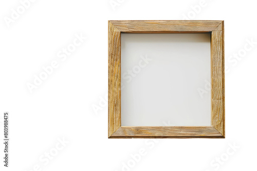 Classic Oak Frame on Transparent Background