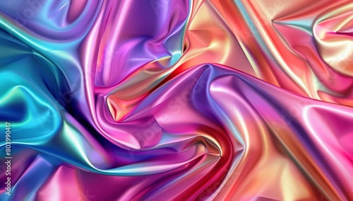 fabric background holographic shiny and glossy colour