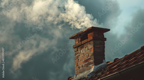 smoke from the chimney 