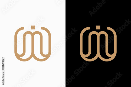 Initials MI Vector Logo Premium 
