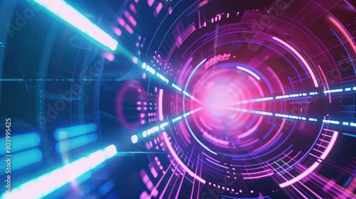 Wallpaper Mural Diving into the digital vortex of futuristic technology Torontodigital.ca