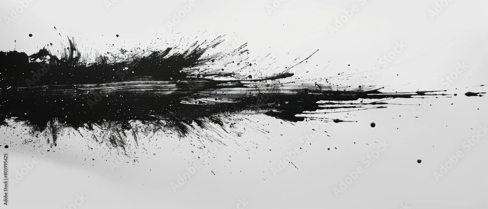 Minimalist masterpiece: A single stroke of ink on a blank canvas, capturing infinite possibilities. Minimalist masterpiece: A single stroke of ink on a blank canvas, capturing infinite possibilities.