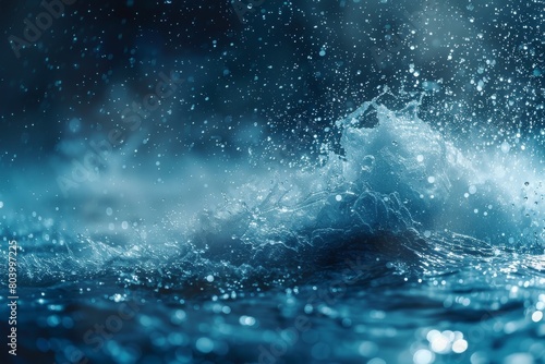 Wallpaper Mural High-speed capture of a water splash, showcasing the dynamic movement and the beauty of liquid in motion Torontodigital.ca