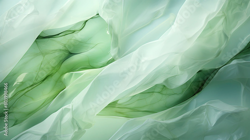 Contemporary Art Soft Light Olive Green Marble Painting With Soft Veins Background
