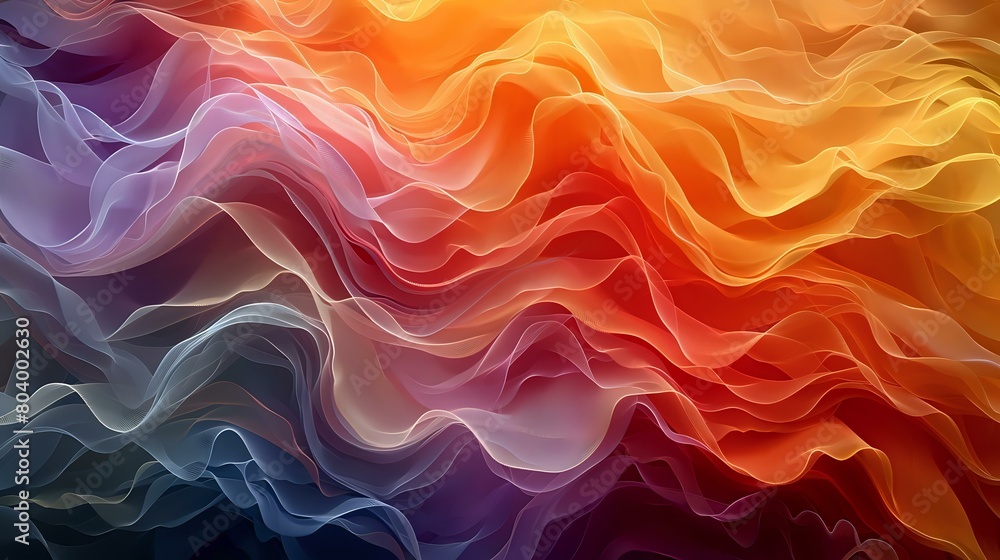 Energy and Imagination: Harmonious Flow of Warm and Cool Hues