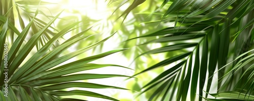 Green palm leaves as background.Palm Sunday concept.