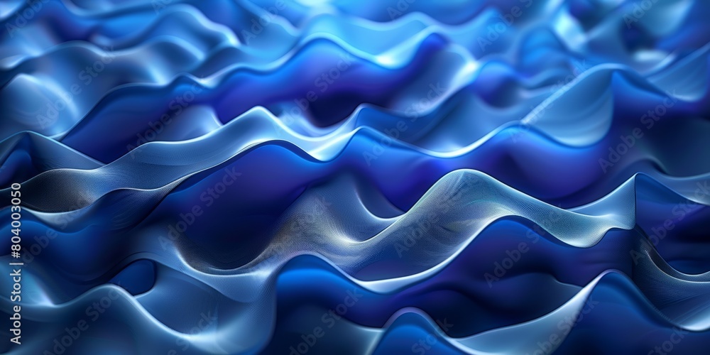 Abstract background formed from Blue 3D Waves. Abstract background formed from Blue 3D Waves.