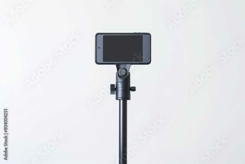Selfie stick, isolated on gray