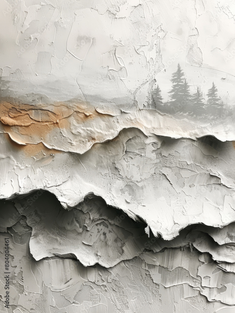 Abstract textured wallpaper in white and orange
