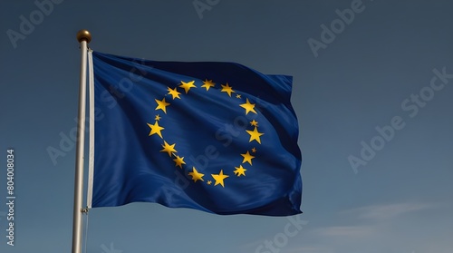 europe day 9 may 2024 flag isolated .Generative AI