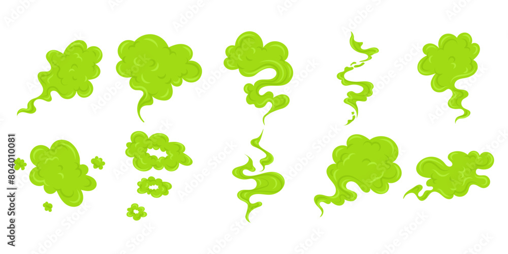 Fototapeta premium Green Smoke Cloud