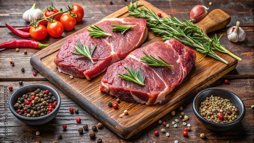 raw beef steak