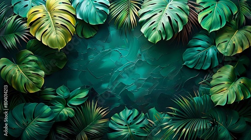 Balanced Jungle Chaos  Intricate Patterns of Tropical Foliage