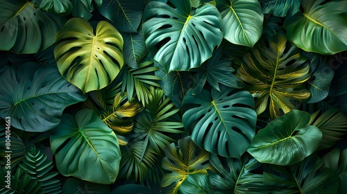 Tranquil Rainforest: A Rich and Vibrant Tapestry of Leaves