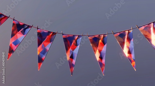 Labor Day Banners with Watercolor Flag - General Theme photo