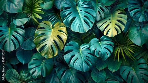 Lush Tropical Leaves  A Masterclass in Shading and Highlights
