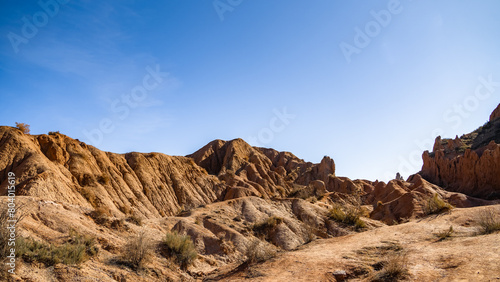 sandy canyon. red  orange sand