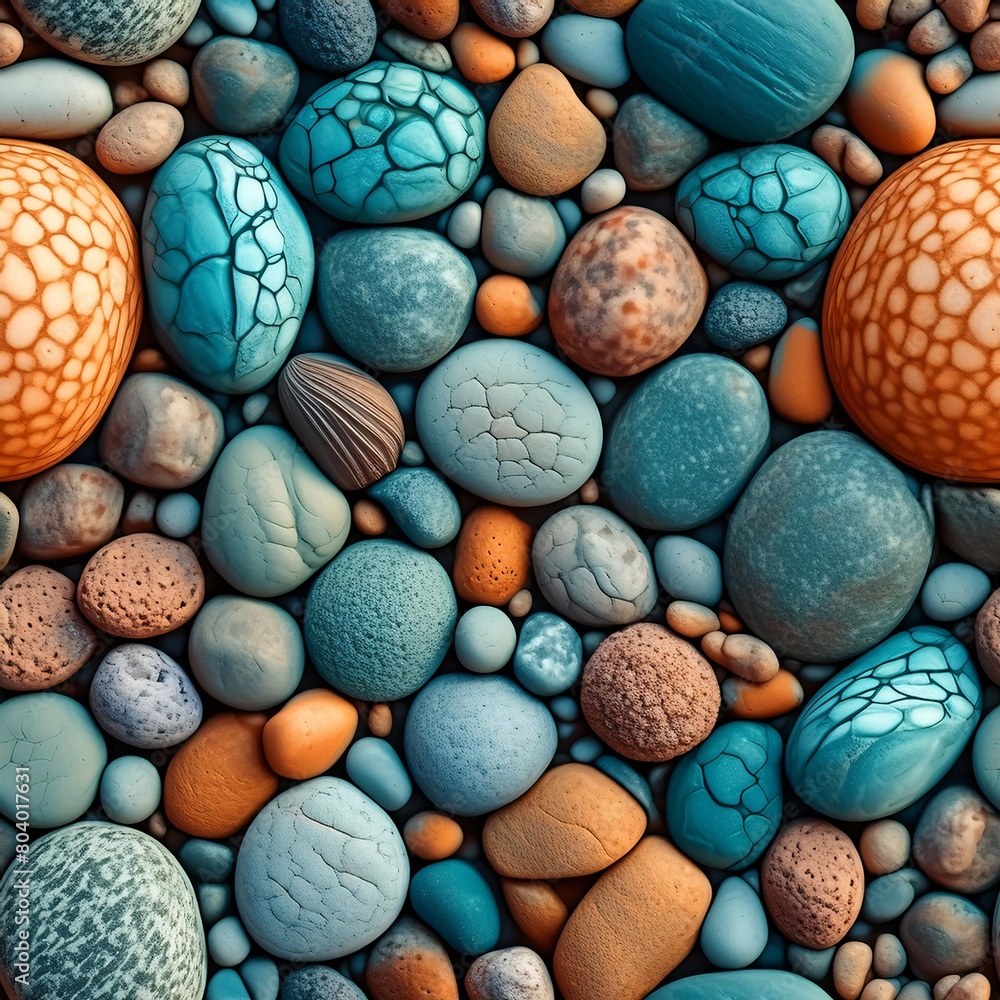 Close-up of colorful stone on the beach Close-up of colorful stone on the beach