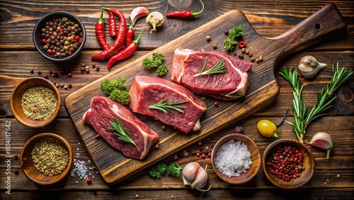 meat and spices