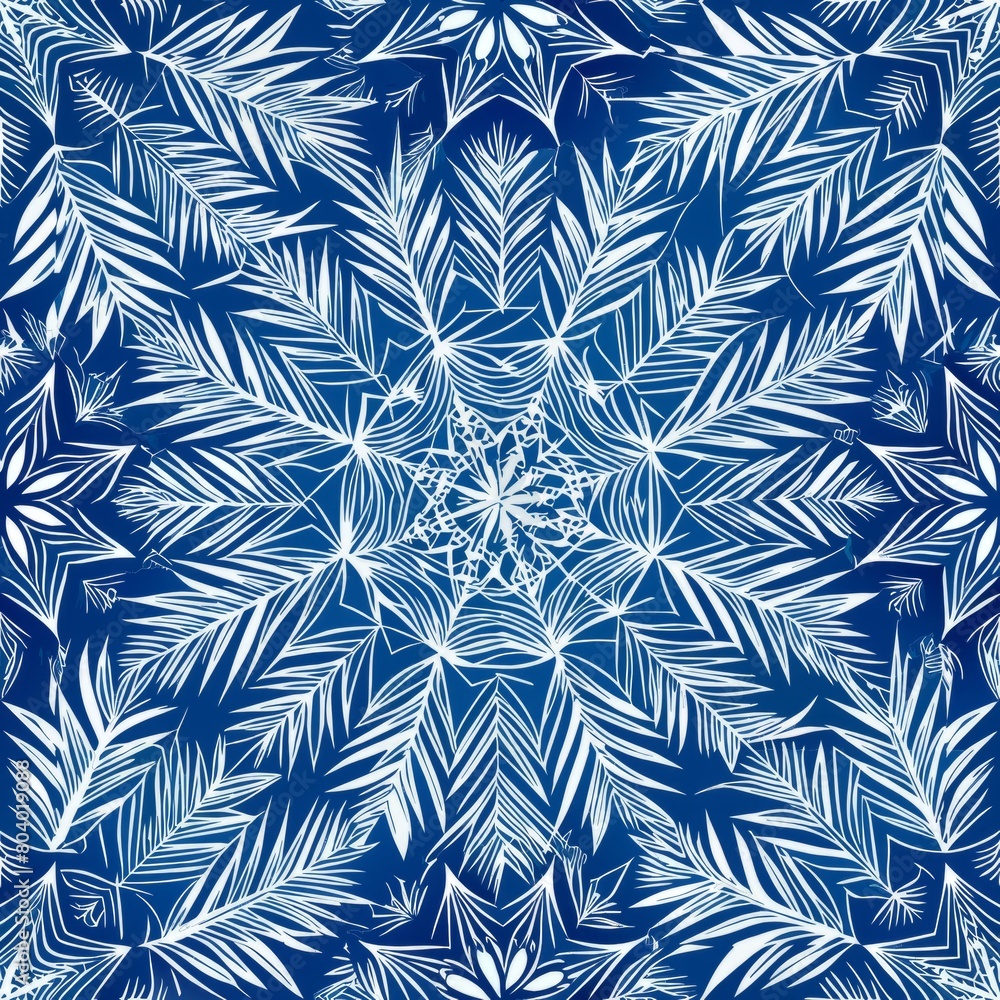 Seamless pattern of ice crystals forming intricate patterns on windows, Generative AI Seamless pattern of ice crystals forming intricate patterns on windows, Generative AI