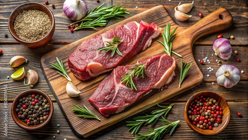 raw lamb chops