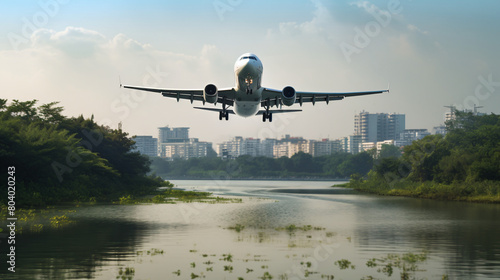 Airplane in the airport