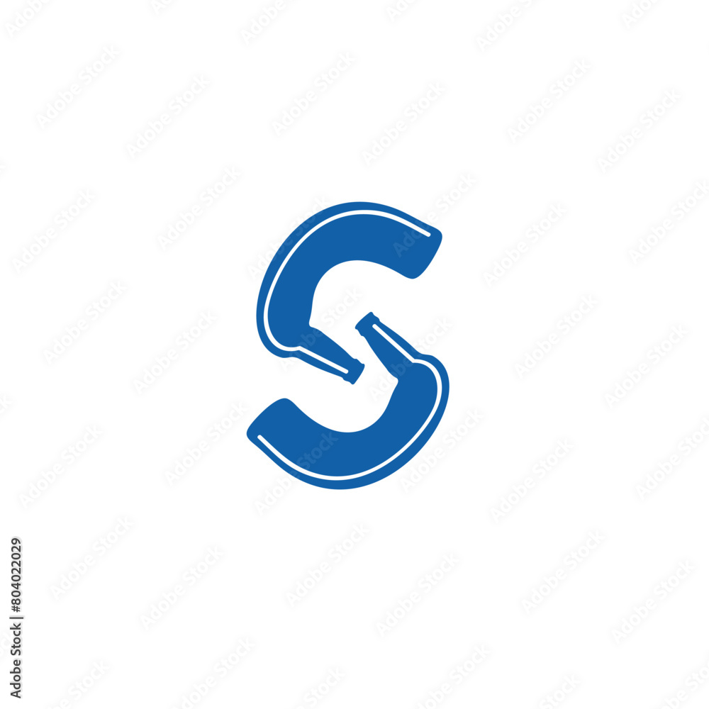 Letter S Bottle logo icon vector template Letter S Bottle logo icon vector template