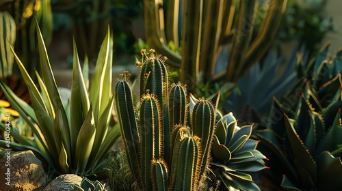 Mexican Cactus and Aloe - Desert Spiny Plant Medley photo