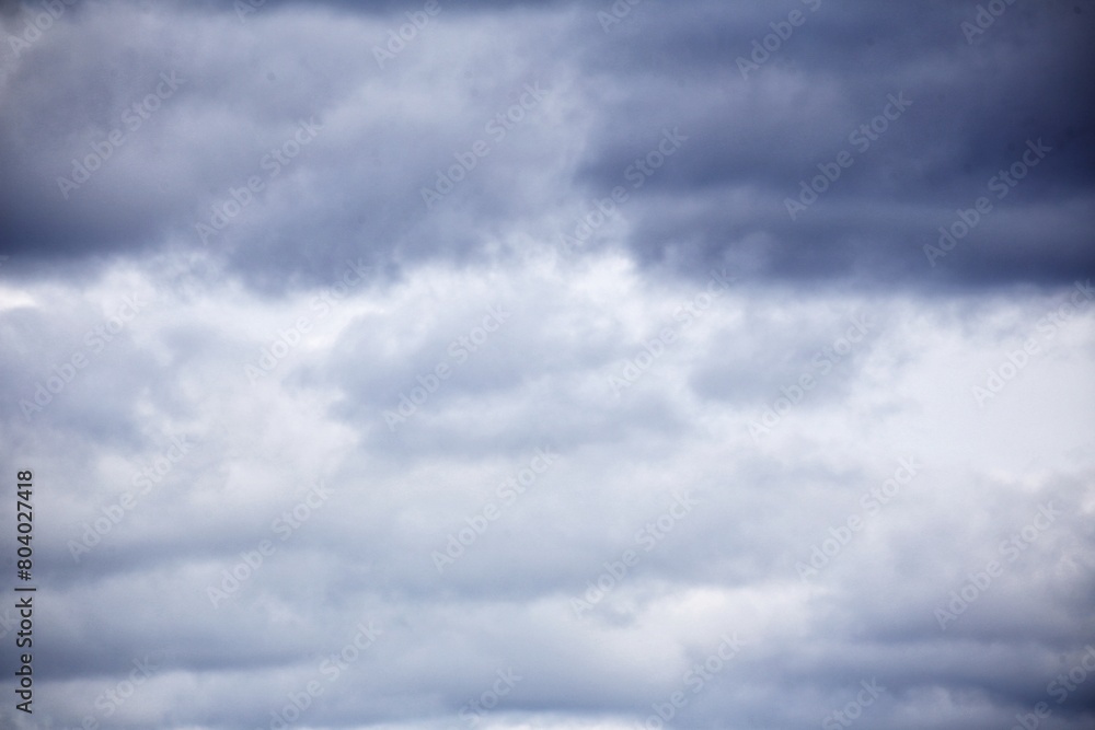 Dark and overcast sky on a stormy day