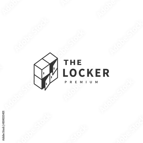 the locker logo design illustration 2