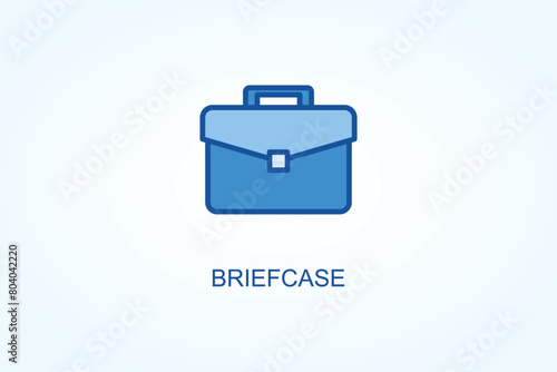 briefcase vector, icon or logo sign symbol illustration 
