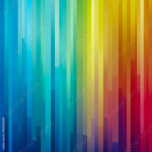 Abstract image of rainbow colored gradient bars  from red to blue.