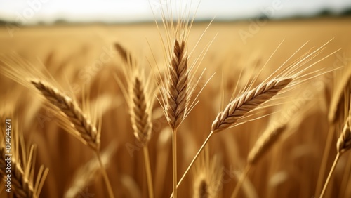  Bountiful harvest golden grains in the field photo