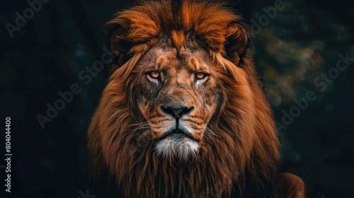 A majestic lion gazes forward with authority, surrounded by his pride © Manzoor