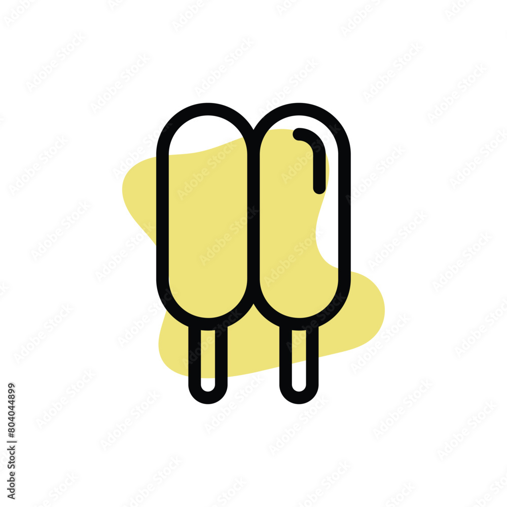Double Stick Ice Cream vector icon Double Stick Ice Cream vector icon