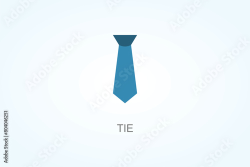 Tie Vector, Icon Or Logo Sign Symbol Illustration photo