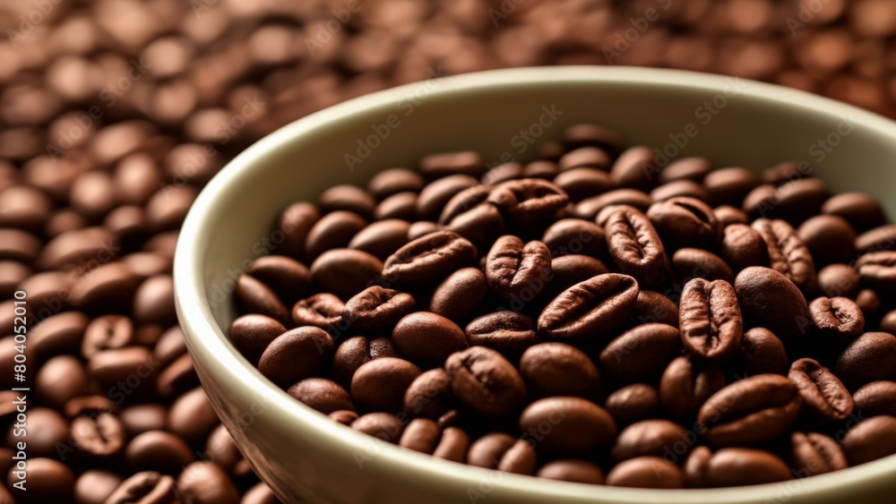 Aromatic coffee beans in a bowl Aromatic coffee beans in a bowl
