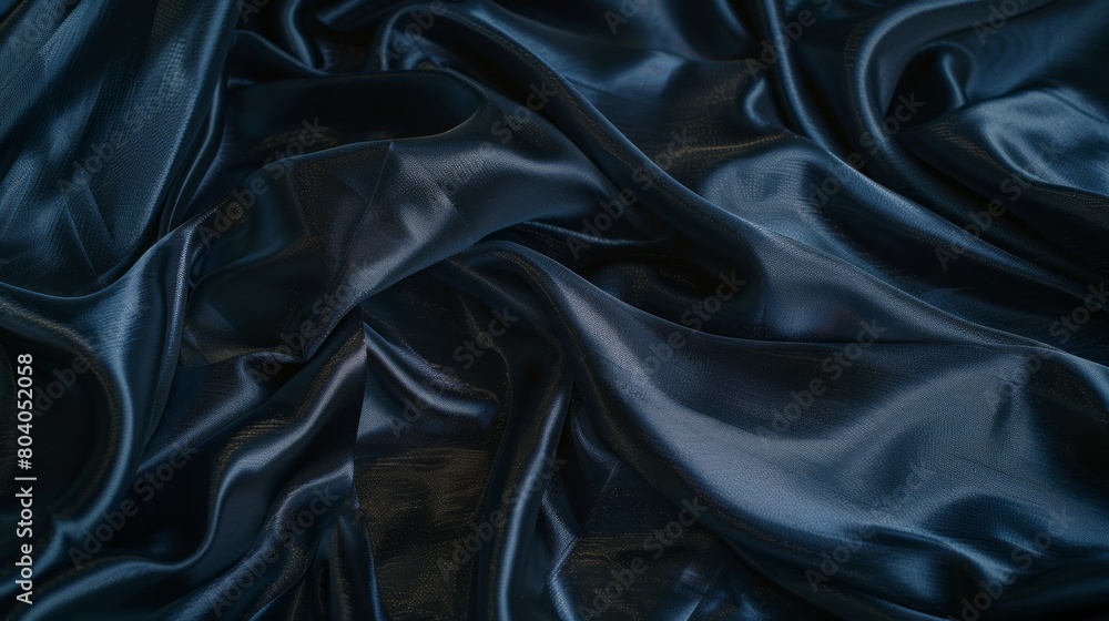 A close up of a black fabric with a shiny surface A close up of a black fabric with a shiny surface