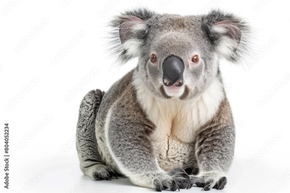 cute koala isolated on white background cute koala isolated on white background