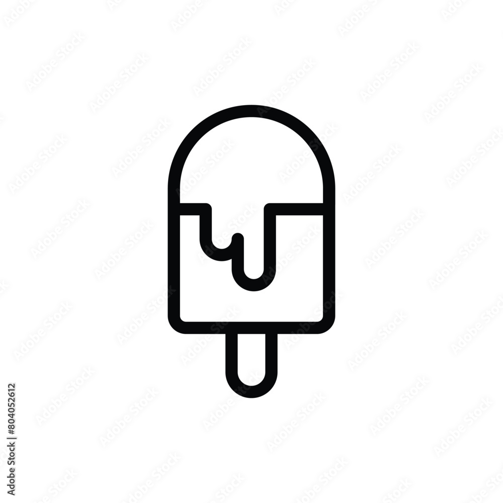 Stick Ice Cream vector icon Stick Ice Cream vector icon