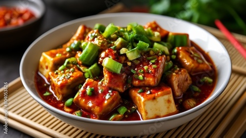  Delicious Asianinspired tofu dish with vibrant vegetables