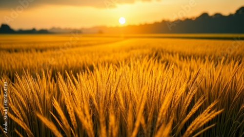  Harvests golden glow at sunset