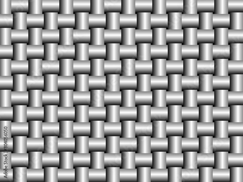 Black and white woven rattan background