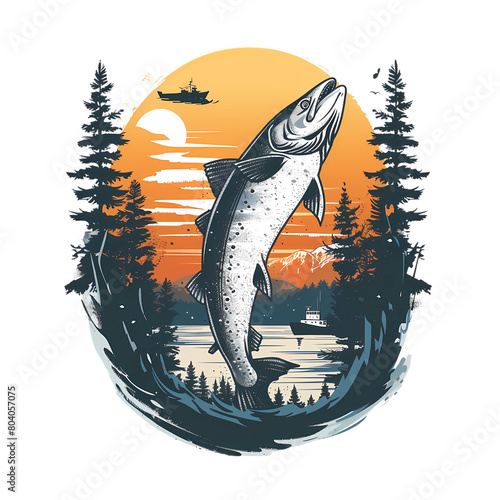 Fishing tshirt design