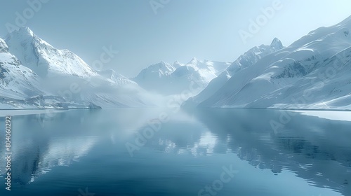 Winter Wonderland: Tranquil Reflections in Still Waters