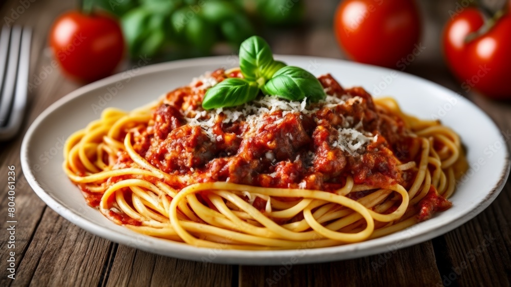 Delicious Spaghetti Bolognese ready to be savored Delicious Spaghetti Bolognese ready to be savored