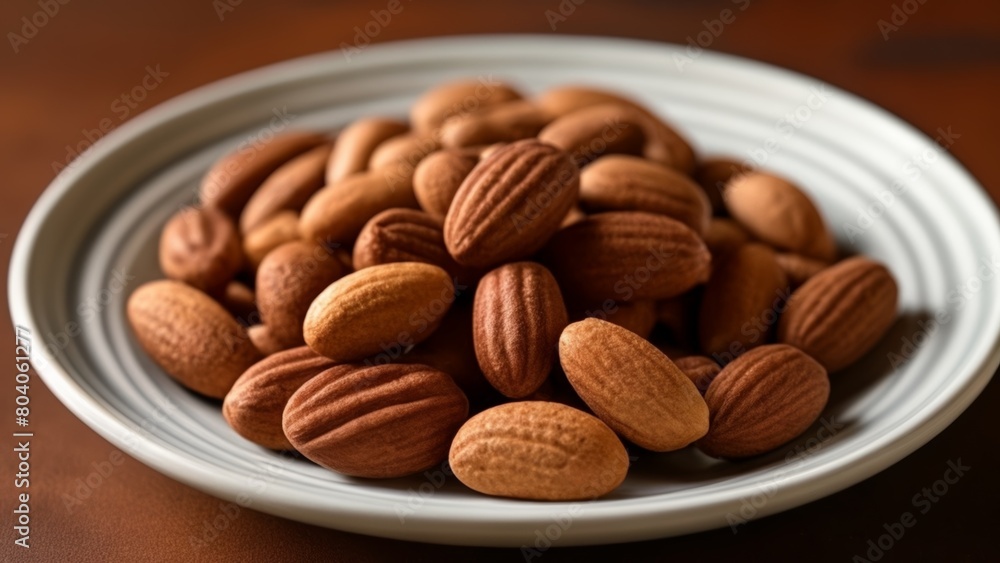 A bowl of almonds ready to snack A bowl of almonds ready to snack